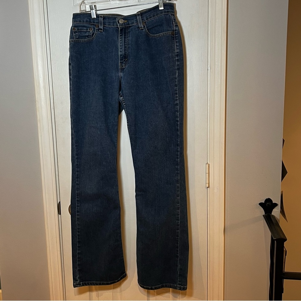 Vintage Levis 515 Jeans Womens 12 Bootcut Denim Blue Dark Wash
Y2K 2002 Pants